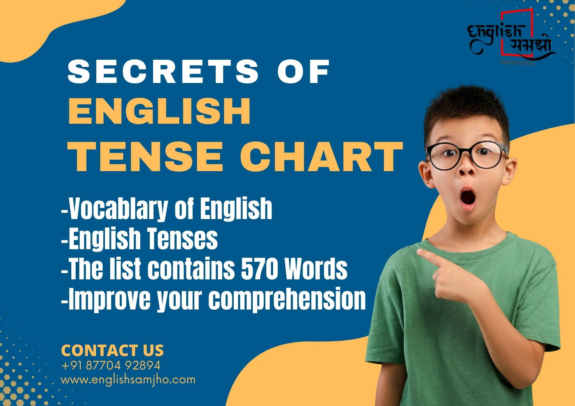 ​Speedy English Course (In Hindi) – Secrets of English Tense Chart